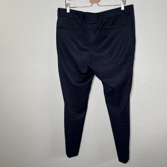 Hugo Boss Mens Navy Blue Virgin Wool Dress Suit Pants Size 36R - Picture 8 of 14